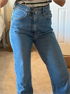 Bimba y Lola - High-Rise Straight Leg Women’s Jeans — Blue